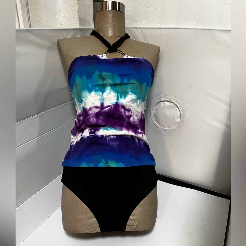 La Blanca Blue and Purple Bikini Set